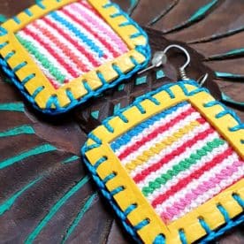 Huipil Diamond Earrings - Image 4