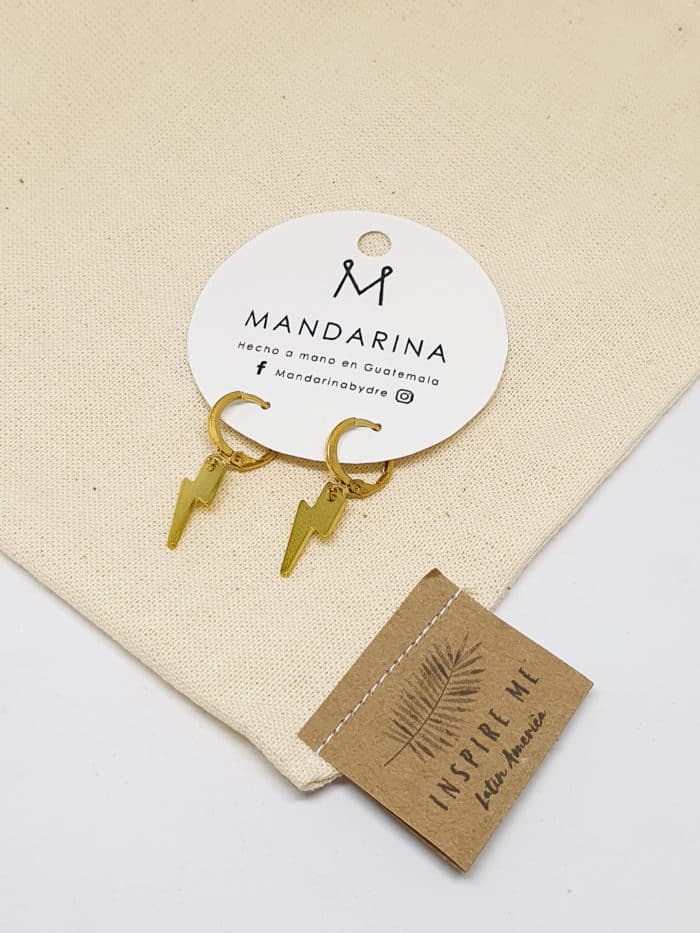 Fuerza Rayos Earrings by Mandarina by Dre | Inspire Me Latin America