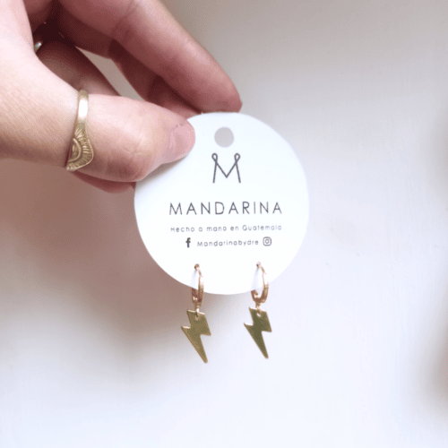 Fuerza Rayos Earrings by Mandarina by Dre | Inspire Me Latin America