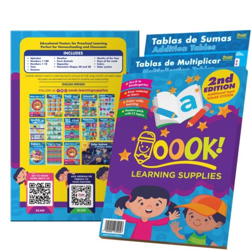 Bi-Lingual Learning Posters by Oook! Learning Supplies | Inspire Me Latin America
