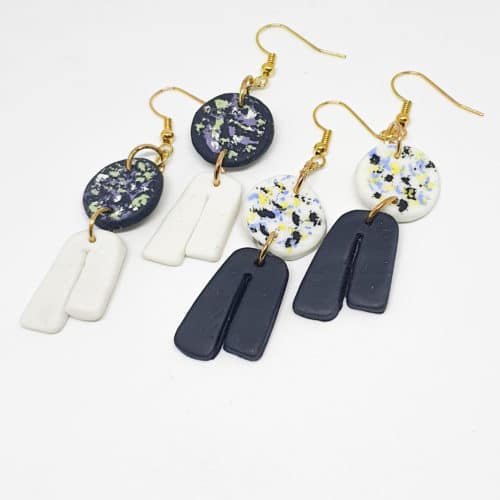 Polymer U-Blusher Earrings by Mereketé | Inspire Me Latin America