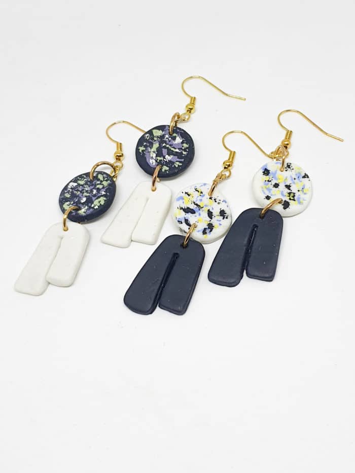 Polymer U-Blusher Earrings by Mereketé | Inspire Me Latin America