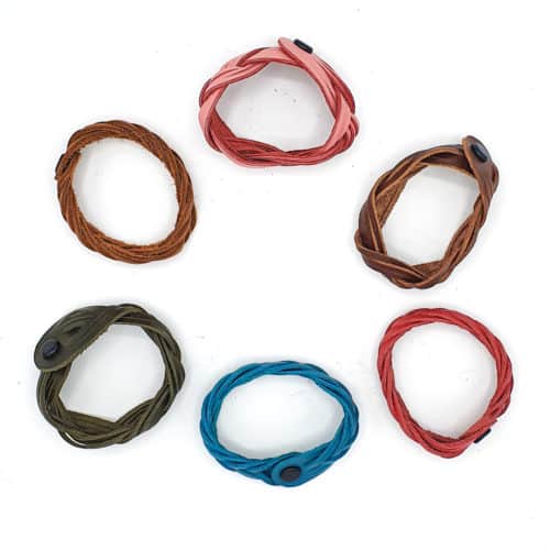 Braided Leather Bracelets from Poncho's Bags | Inspire Me Latin America