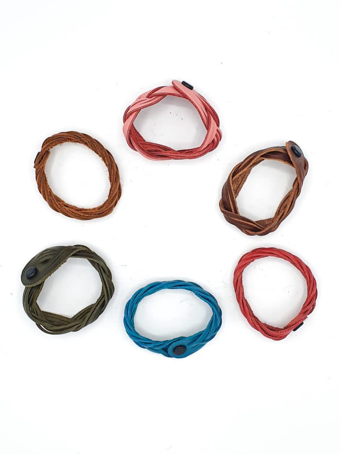 Braided Leather Bracelets from Poncho's Bags | Inspire Me Latin America
