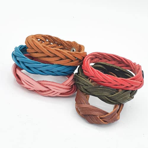Braided Leather Bracelets from Poncho's Bags | Inspire Me Latin America