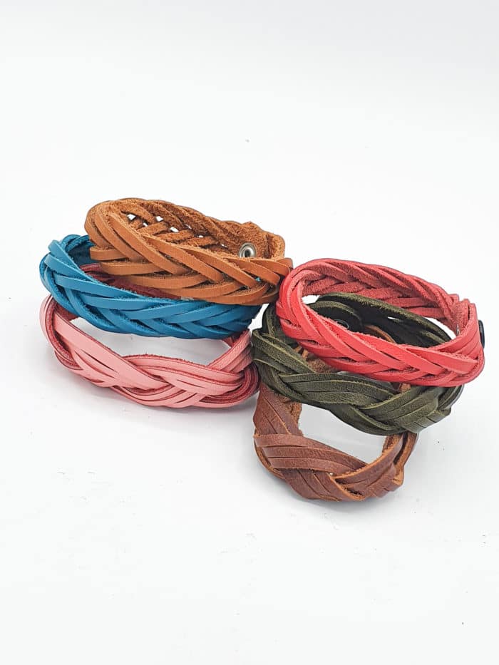 Braided Leather Bracelets from Poncho's Bags | Inspire Me Latin America