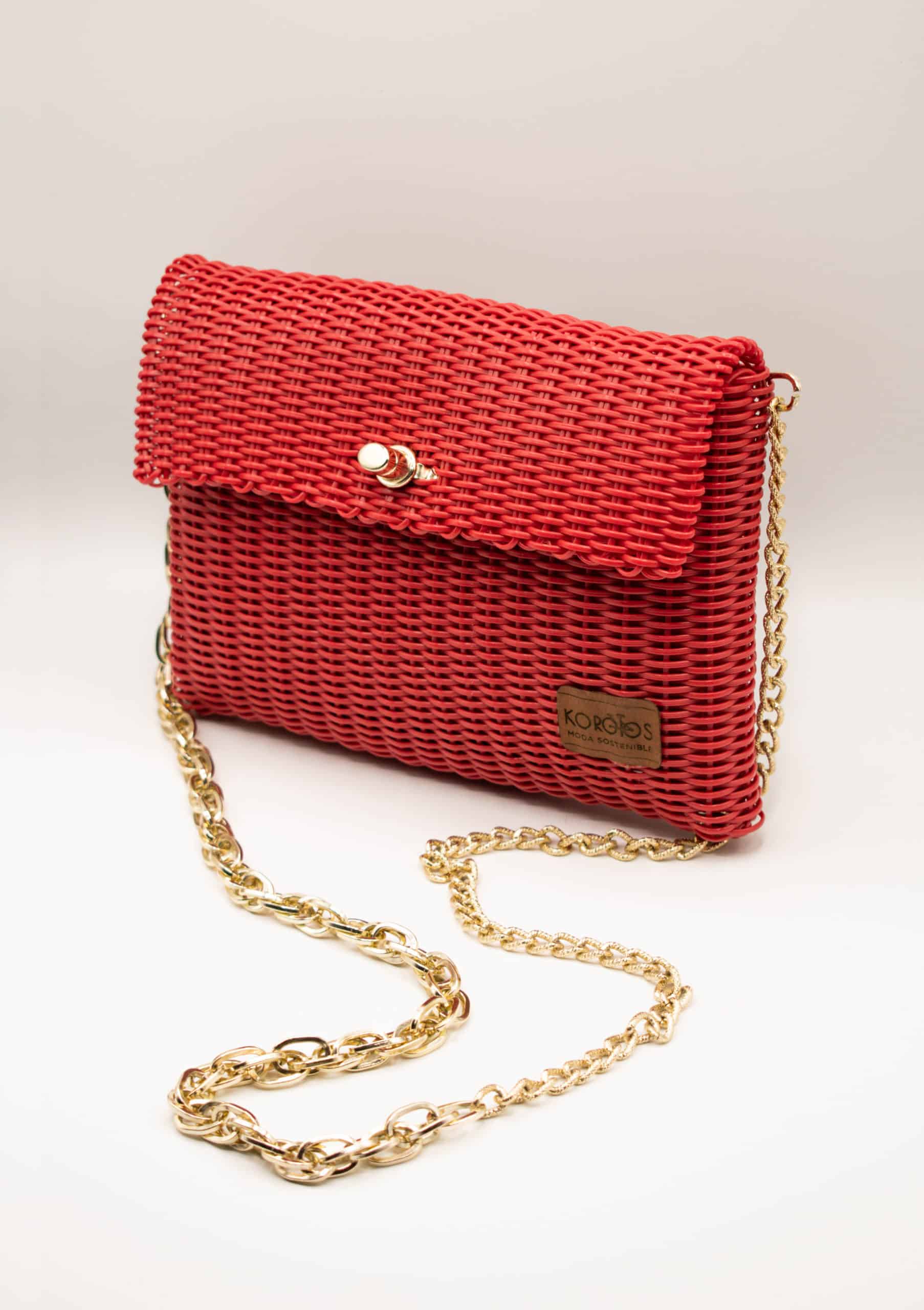 Woven Chain Strap Purse