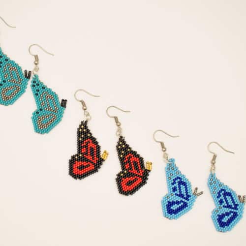 Butterfly Miyuki Earrings from Korotos | Inspire Me Latin America