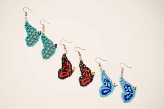 Butterfly Miyuki Earrings from Korotos | Inspire Me Latin America