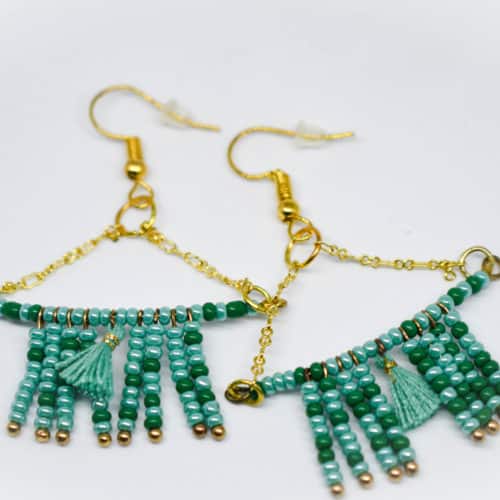 Skirty Chain Earrings by Mereketé | Inspire Me Latin America