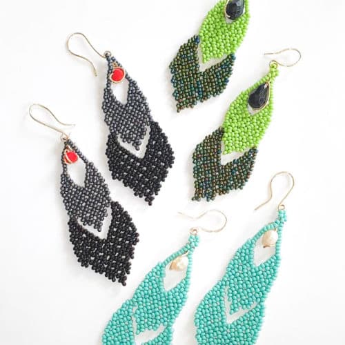 Waterfall Beaded Earrings by Korotos | Inspire Me Latin America