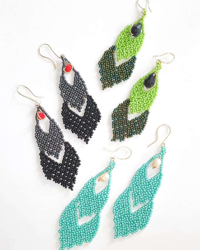 Waterfall Beaded Earrings by Korotos | Inspire Me Latin America