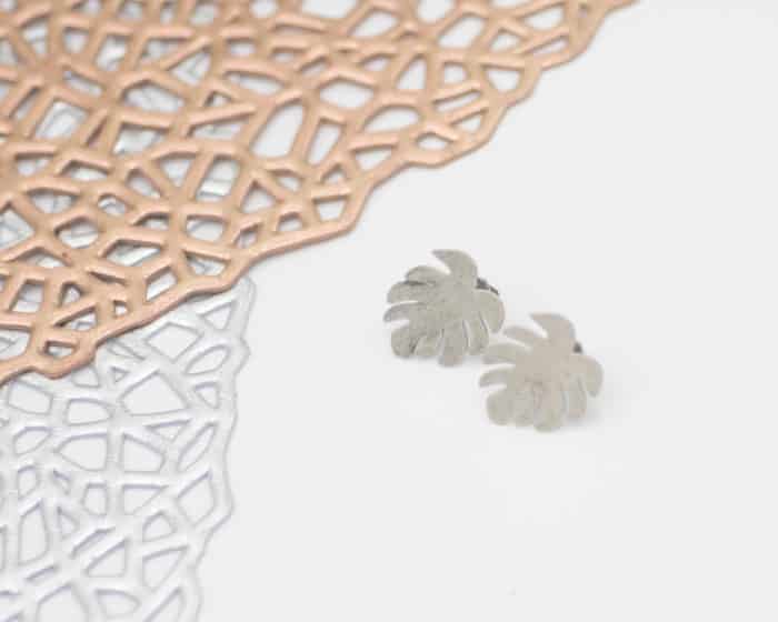 Mini Monstera Studs by Mandarina by Dre | Inspire Me Latin America