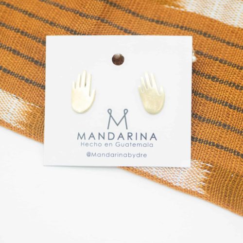 Hamsa Grande Studs by Mandarina by Dre | Inspire Me Latin America