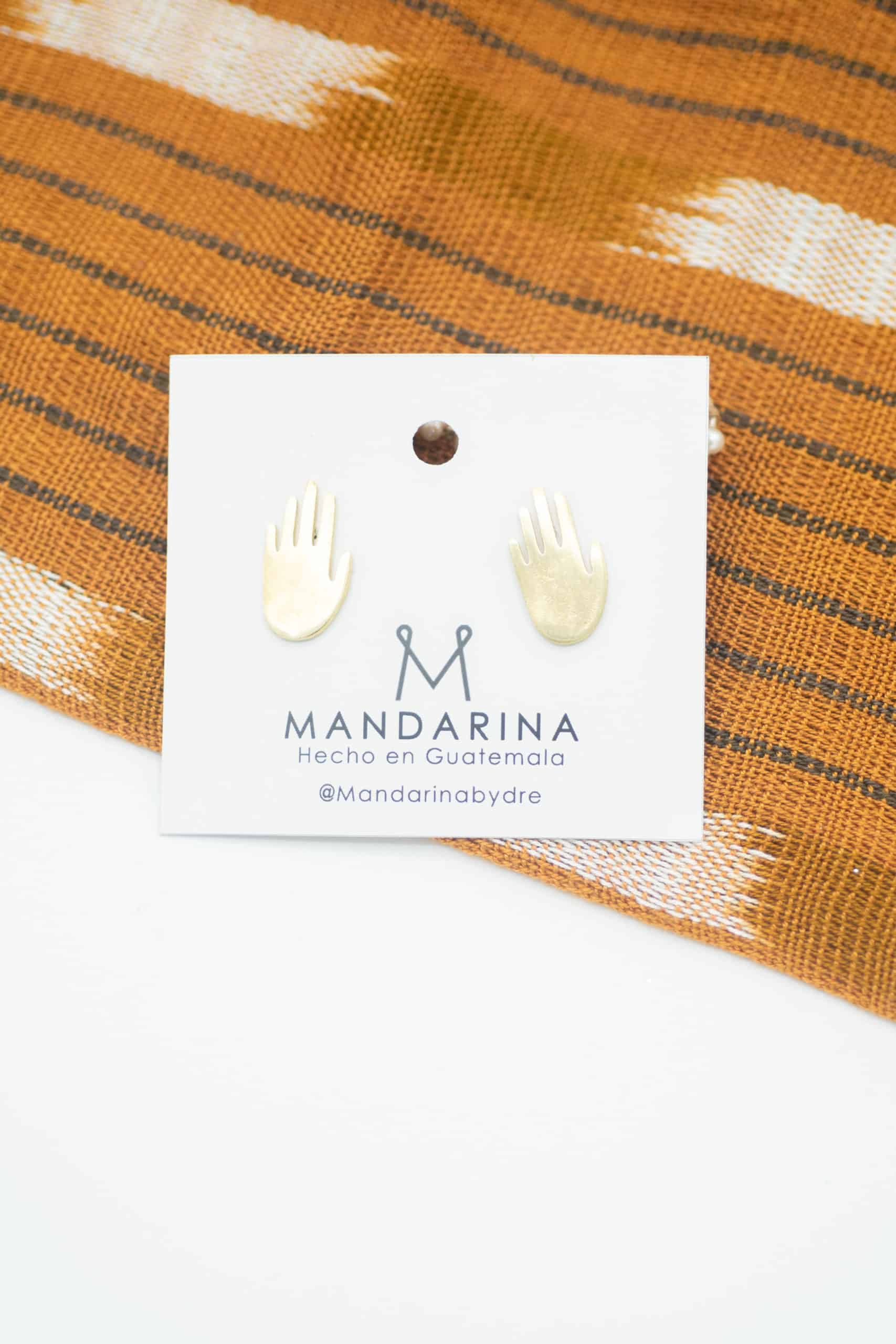 Hamsa Grande Studs by Mandarina by Dre | Inspire Me Latin America