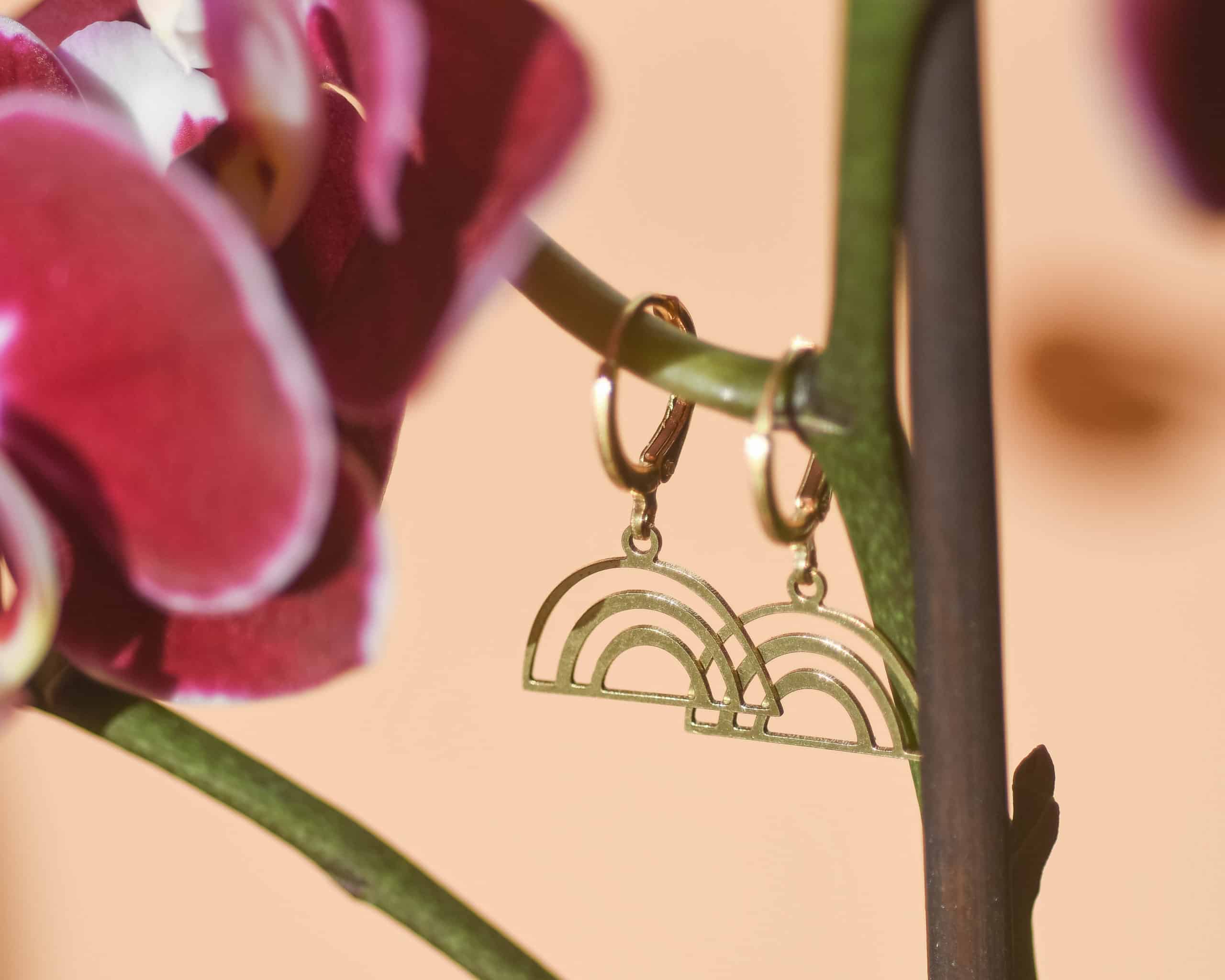 Arcoíris Brass Earrings by Mandarina by Dre | Inspire Me Latin America