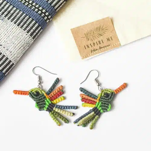 Colibrí Earrings by Alma de Colores | Inspire Me Latin America